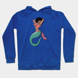 Cute Black Mermaid Tattoo Hoodie